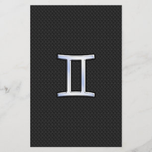 Prospectus 14 Cm X 21,6 Cm Chrome comme Gemini signe Zodiac