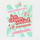 Prospectus 14 Cm X 21,6 Cm Circulaire du Parti Social Crème de glace<br><div class="desc">Je crie, vous criez, nous crions tous pour de la crème glacée ! Faites plaisir à tout le monde à propos de votre prochaine crème glacée en compagnie de ce prospectus coloré et délicieux. Parfait pour l'école, l'église, les centres communautaires et plus encore. Customisez vos couleurs ou ajoutez votre propre...</div>