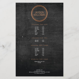 Prospectus 14 Cm X 21,6 Cm Circulaire en cuivre vintage