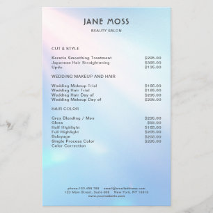 Prospectus 14 Cm X 21,6 Cm Circulaire moderne de Salon Llow