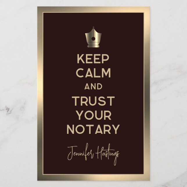 Prospectus 14 Cm X 21,6 Cm Circulaire publique de notaire créatif (Devant)