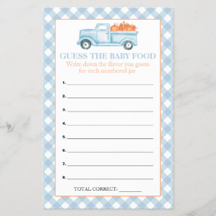 Prospectus 14 Cm X 21,6 Cm Citrouille Blue Truck Guess Baby Food Douche Jeux