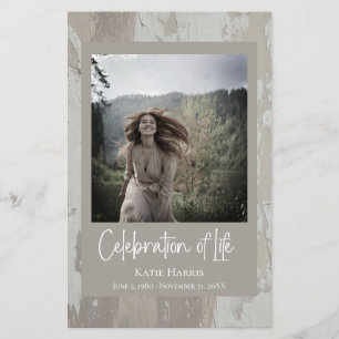 Prospectus 14 Cm X 21,6 Cm Clay Funeral Script Célébration du budget de vie