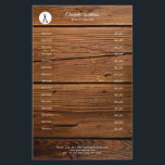 Prospectus 14 Cm X 21,6 Cm Coiffeur Rustikal Flyer<br><div class="desc">Le coiffeur moderne Rustikal Flyer avec des ciseaux,  noir,  blanc. Ajoutez vos coordonnées au verso.</div>