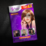 Prospectus 14 Cm X 21,6 Cm Coiffure moderne violetStyliste salon de beauté Co<br><div class="desc">Attirez de nouveaux clients et faites la promotion de votre salon de coiffure avec ce modèle flyer dynamique et personnalisable. Faites preuve de votre expertise dans les extensions de cheveux, les installations de perruques, les courroies, le tissage, le style, la coupe, les tresses, les tresses, les tresses, le tissage, les...</div>
