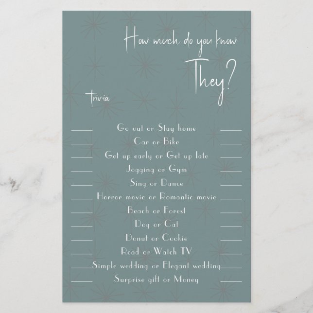 Prospectus 14 Cm X 21,6 Cm Combien vous connaissez Ils Flyer (Devant)