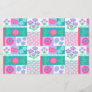 Prospectus 14 Cm X 21,6 Cm Conception de fleurs vibrantes en fleurs