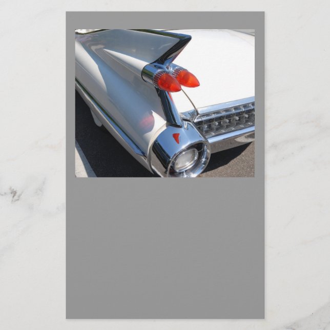 Prospectus 14 Cm X 21,6 Cm Conception de voiture classique (Devant)