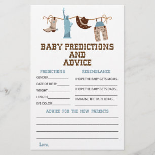 Prospectus 14 Cm X 21,6 Cm Conseils et prédictions pour une baby shower Weste