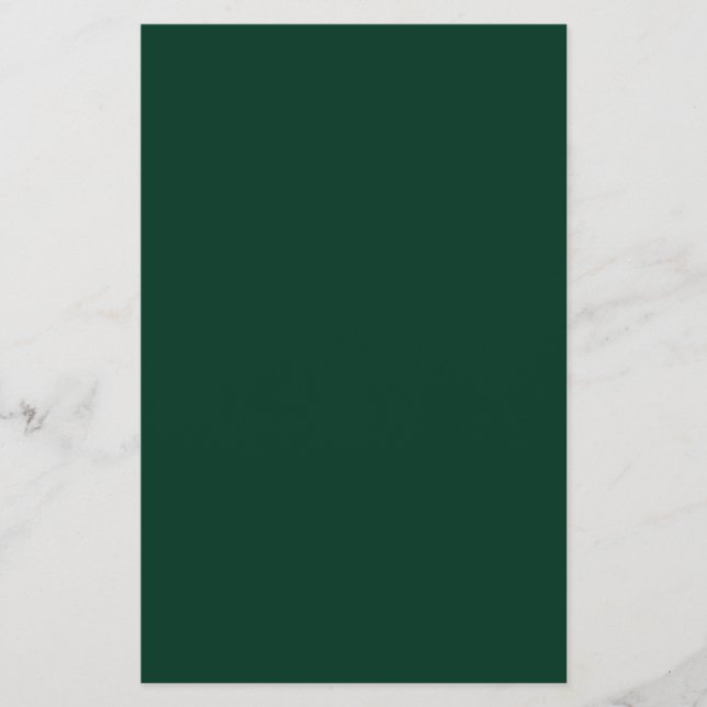 Prospectus 14 Cm X 21,6 Cm Couleur solide vert foncé (Devant)