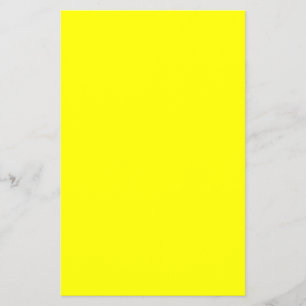 Prospectus 14 Cm X 21,6 Cm Couleur uni jaune néon