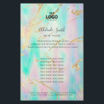 Prospectus 14 Cm X 21,6 Cm couleurs pastel<br><div class="desc">flyer professionnel de maquillage</div>