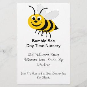 Prospectus 14 Cm X 21,6 Cm Crèche Bee Design Day Nursery