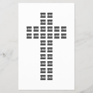 Prospectus 14 Cm X 21,6 Cm Créer un motif en croix avec n'importe quel logo o