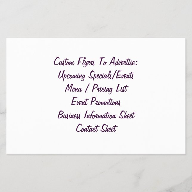 Prospectus 14 Cm X 21,6 Cm Créer un prospectus ou une feuille personnalisée (Devant)