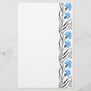 Prospectus 14 Cm X 21,6 Cm Décor croix de Cornflower bleu
