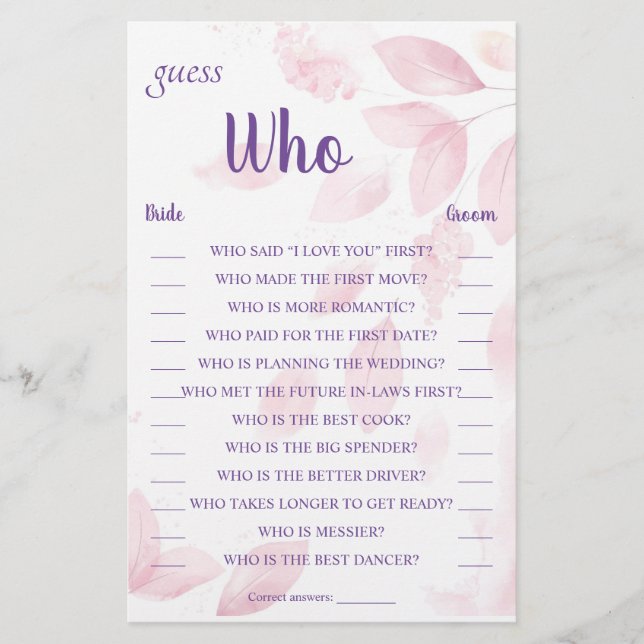 Prospectus 14 Cm X 21,6 Cm Devinez Qui Carte (Devant)