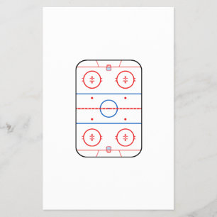 Prospectus 14 Cm X 21,6 Cm Diagramme de patinoire Compagnon de jeu de hockey