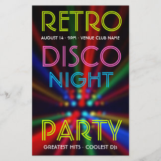 Prospectus 14 Cm X 21,6 Cm Disco Beams Lights Clubing DJ