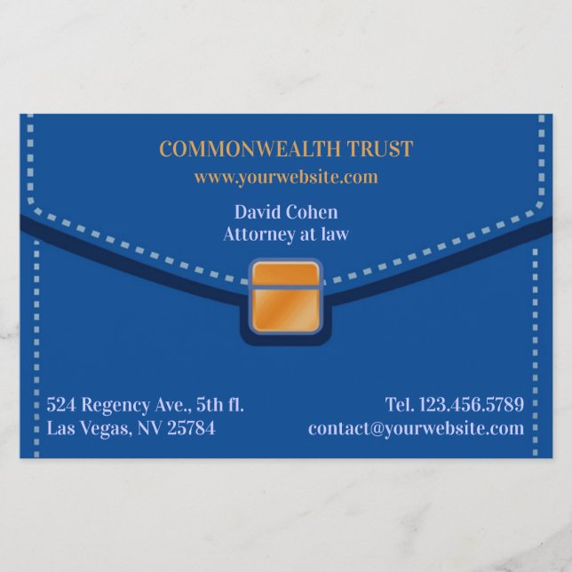 Prospectus 14 Cm X 21,6 Cm Dossier juridique (Devant)