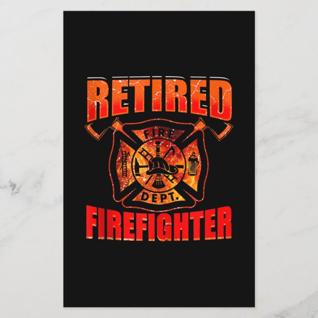 Prospectus 14 Cm X 21,6 Cm Drapeau américain pompier Red Line US Firefighter (Devant)