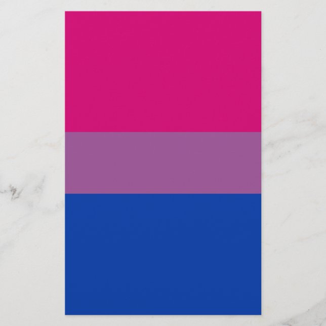 Prospectus 14 Cm X 21,6 Cm Drapeau de fierté bisexuel (Devant)
