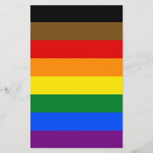 Prospectus 14 Cm X 21,6 Cm Drapeau de la fierté de Philadelphie LGBTQ