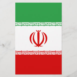 Prospectus 14 Cm X 21,6 Cm Drapeau de l'Iran