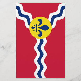 Prospectus 14 Cm X 21,6 Cm Drapeau de Saint-Louis, Missouri