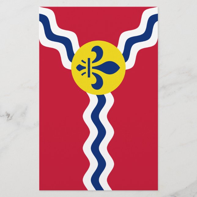 Prospectus 14 Cm X 21,6 Cm Drapeau de Saint-Louis, Missouri (Devant)