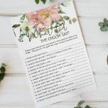 Prospectus 14 Cm X 21,6 Cm Eggshell Blush Floral Jeu Le Groom Dirait<br><div class="desc">Qu'est-ce que le jeu de douche nuptiale Groom Say. Elégante aquarelle coquille et florale. Les articles correspondants pour compléter votre collection d'événements sont disponibles dans notre boutique Zazzle!</div>