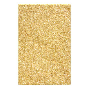 Prospectus 14 Cm X 21,6 Cm Elegant Faux Gold Glitter