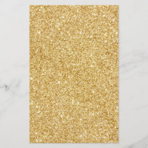 Prospectus 14 Cm X 21,6 Cm Elegant Faux Gold Glitter