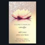 Prospectus 14 Cm X 21,6 Cm Elégant Lotus Parties scintillant Gold<br><div class="desc">Élégant lotus sur le bokeh et arrière - plan or.</div>