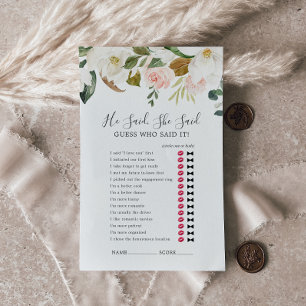 Prospectus 14 Cm X 21,6 Cm Elegant Magnolia Il Dit Qu'Elle A Dit Game Flyer