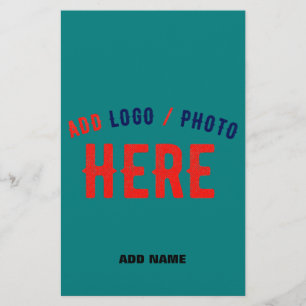 PROSPECTUS 14 CM X 21,6 CM ÉLÉGANT MODERNE PERSONNALISÉ TURQUOISE VERT VÉRIFI