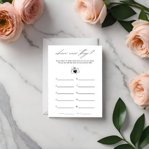 Prospectus 14 Cm X 21,6 Cm Élégant Où Étaient-Ils Fête des mariées Jeu