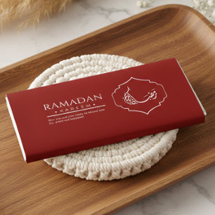 Prospectus 14 Cm X 21,6 Cm Emballage de barre chocolatée rouge Ramadan Kareem
