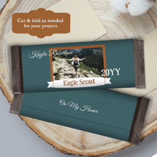 Prospectus 14 Cm X 21,6 Cm Emballage de barre de chocolat Teal Green, Copper 