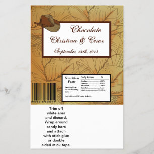 Prospectus 14 Cm X 21,6 Cm Emballage de grande barre de Hershey Chapeau de co