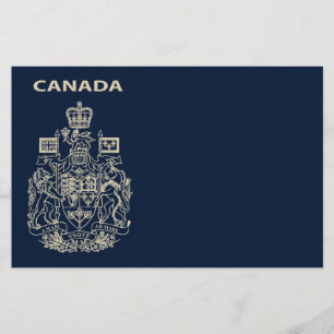 Prospectus 14 Cm X 21,6 Cm emblème national du Canada