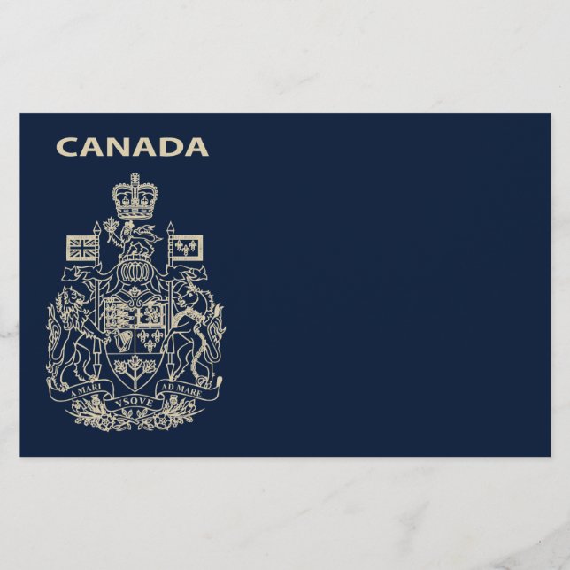 Prospectus 14 Cm X 21,6 Cm emblème national du Canada (Devant)
