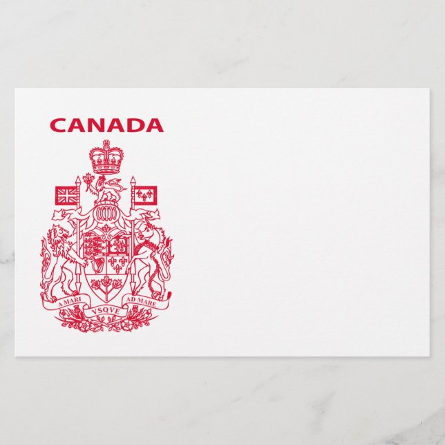 Prospectus 14 Cm X 21,6 Cm emblème national du Canada (Devant)