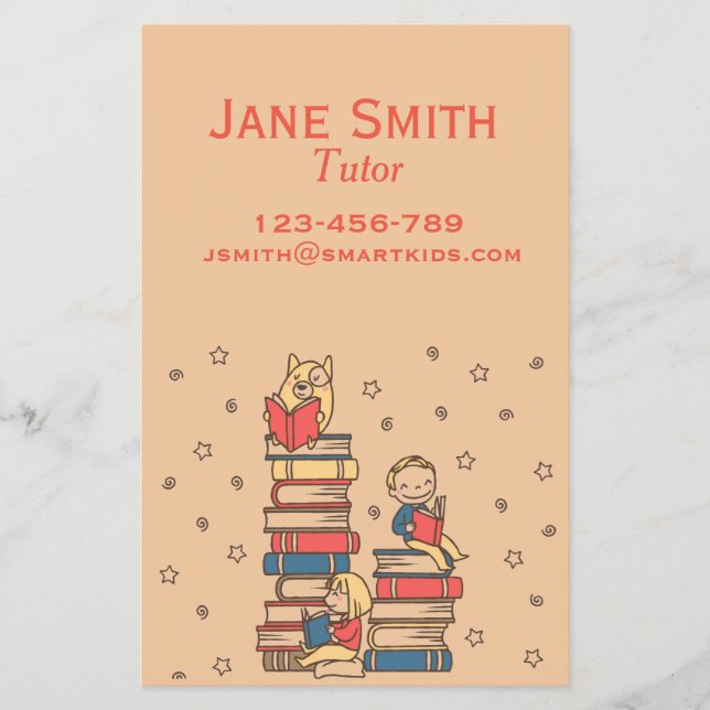 Prospectus 14 Cm X 21,6 Cm Enseignant de lecture indépendant ou enseignant po (Devant)