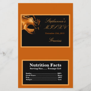 Prospectus 14 Cm X 21,6 Cm Enveloppe micro-ondes Popcorn Mis XV Orange