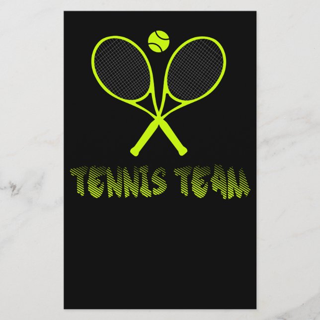 Prospectus 14 Cm X 21,6 Cm Équipe de tennis (Devant)