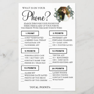 Prospectus 14 Cm X 21,6 Cm Eucalyptus Ce qui est sur votre téléphone Carte de