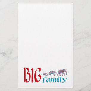 Prospectus 14 Cm X 21,6 Cm Famille des gros éléphants