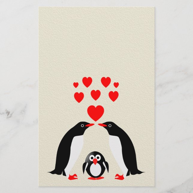 Prospectus 14 Cm X 21,6 Cm Famille Penguins (Devant)