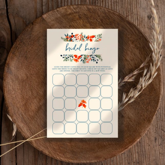 Prospectus 14 Cm X 21,6 Cm Fête des mariées Bingo Cartes de jeu (Créateur téléchargé)